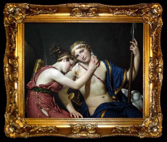 framed  Jacques-Louis  David The Farewell of Telemachus and Eucharis, ta009-2